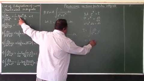 Class12/II PUC Mathematics-Integration Of  Standard Function-10