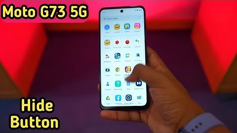 Back Button Setting In Moto G73 5G, How To Hide Back Button In Moto G73 5G, Navigation Button