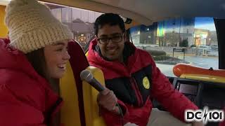 Mike Jones Does an Interview from Inside the Oscar Mayer Wienermobile