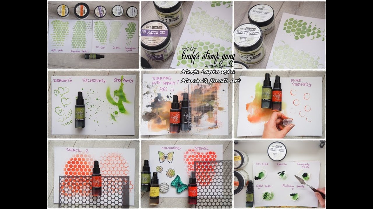 Mist Spray Tutorial All about SPRAYS (mists) ! - Mixed Media Art Tutorial #1 - YouTube
