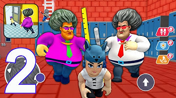 Scary Teacher School Escape: Obby Breakout - Gameplay Walkthrough Part 2 (Android, iOS)