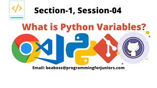 PROGRAMMING FOR JUNIORS|VARIABLES IN PYTHON|SECTION-01, CLASS-04