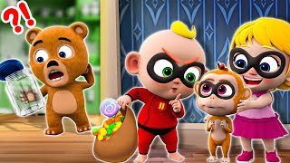 Five Little Thieves Song - Baby Songs And More Nursery Rhymes - Little Pib Animals Kids Songs