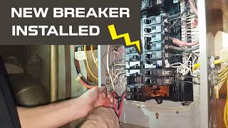 How to install new breaker in electrical panel ⚡ New 30 Amp Circuit Breaker for water heater, etc. Profile