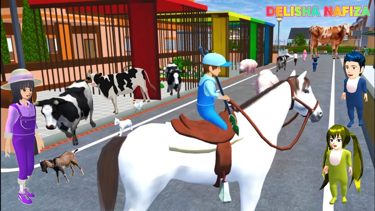 Hewan ternak Yuta kabur !! Atom2 diserang gerombolan b4bi, Rumah Yuta mirip kebun binatang 🤣