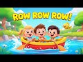 Row Row Row Your Boat 🚣♀️ | Classic Nursery Rhyme for Kids | Sing Along