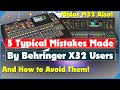 5 Typical Mistakes Made By Behringer X32 Users - And Midas M32 - And How To Avoid Them  X32 Tutorial