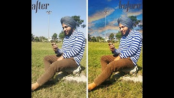 How to replace sky in snapseed warm tones edits