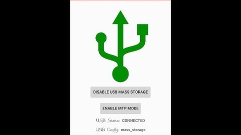 How to enable USB Mass Storage