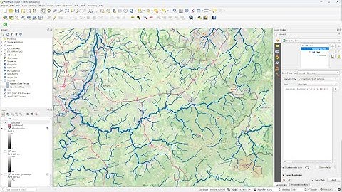 Smooth Stream Networks Derived from DEMs in QGIS