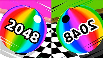 Ball Run 2048 Vs Reverse Game Play_151_ios, Android new update#ballrun2048#games#ballgames 