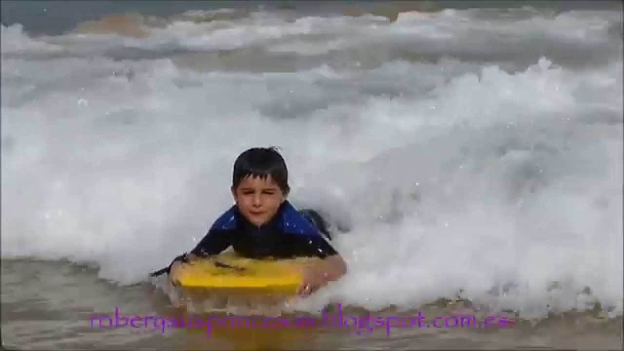 Aprendiendo bodyboard con 4 años YouTube