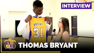 Thomas Bryant Interviews With Lakers Nation