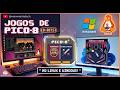 Jogos de PICO-8 (8-Bits) no Linux e Windows: PoomDoom, Pinballvania...