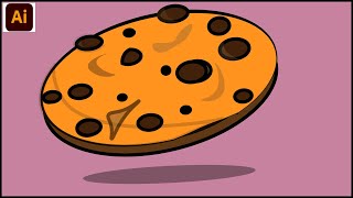 HOW TO MAKE CHOCOLATE CHIP COOKIES IN ADOBE ILLUSTRATOR|ADOBE ILLUSTRATOR TUTORIAL FOR BEGINNERS|