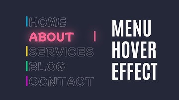 🔥 Create Awesome Menu Hover Effect using Html & Css Only