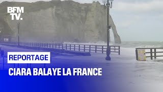 Ciara balaye la France