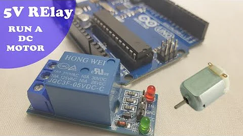 How to connect DC motor with relay || control with Arduino