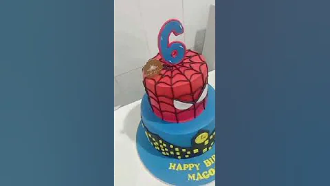 Spiderman cake design