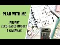 BUDGET WITH ME & GIVEAWAY | JANUARY 2022
