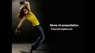 Modern Dance PowerPoint Template by PoweredTemplate.com