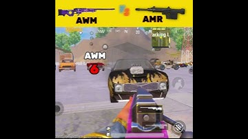 AWM vs AMR GUN Damage Test 🥵 powerful AMR Dacia vehicle damage test|Pubg Vehicle Damage Test#shorts