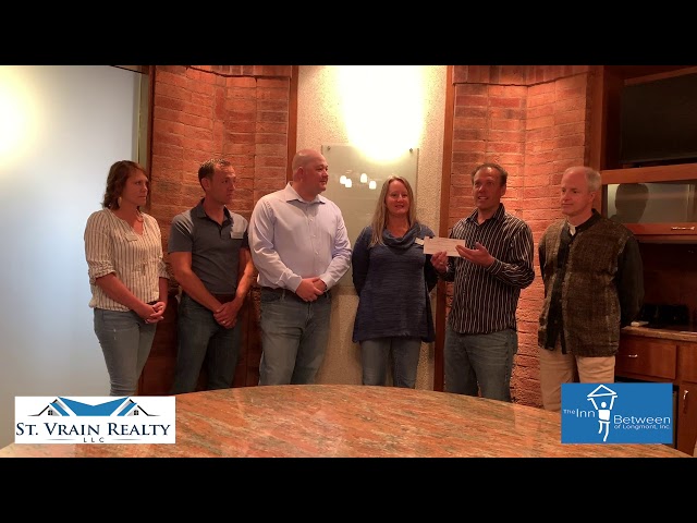 St. Vrain Realty Donates over $4000.00 to The Inn Between of Longmont