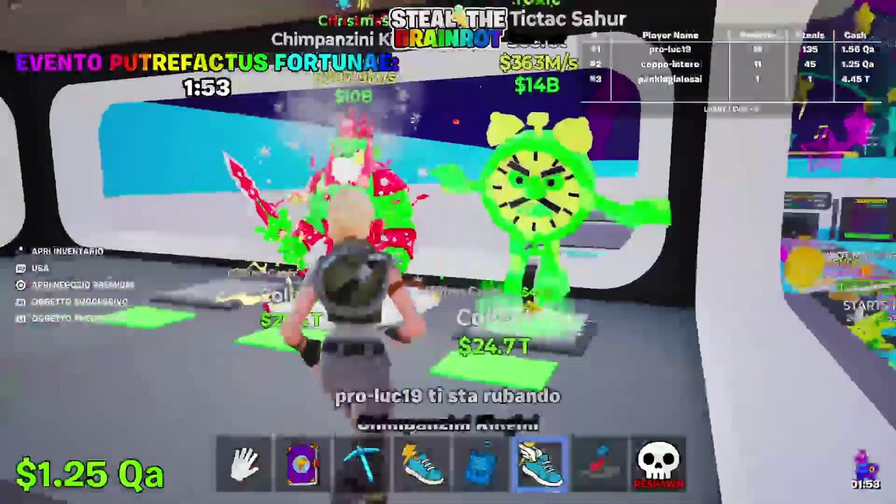 Steal a brainrot Scambi e regali