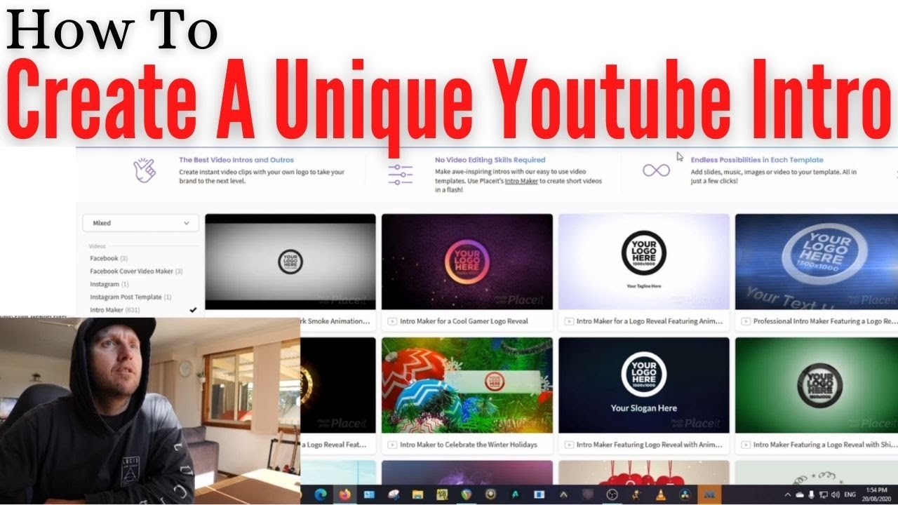 How To | CREATE YOUR OWN UNIQUE YOUTUBE INTRO - YouTube