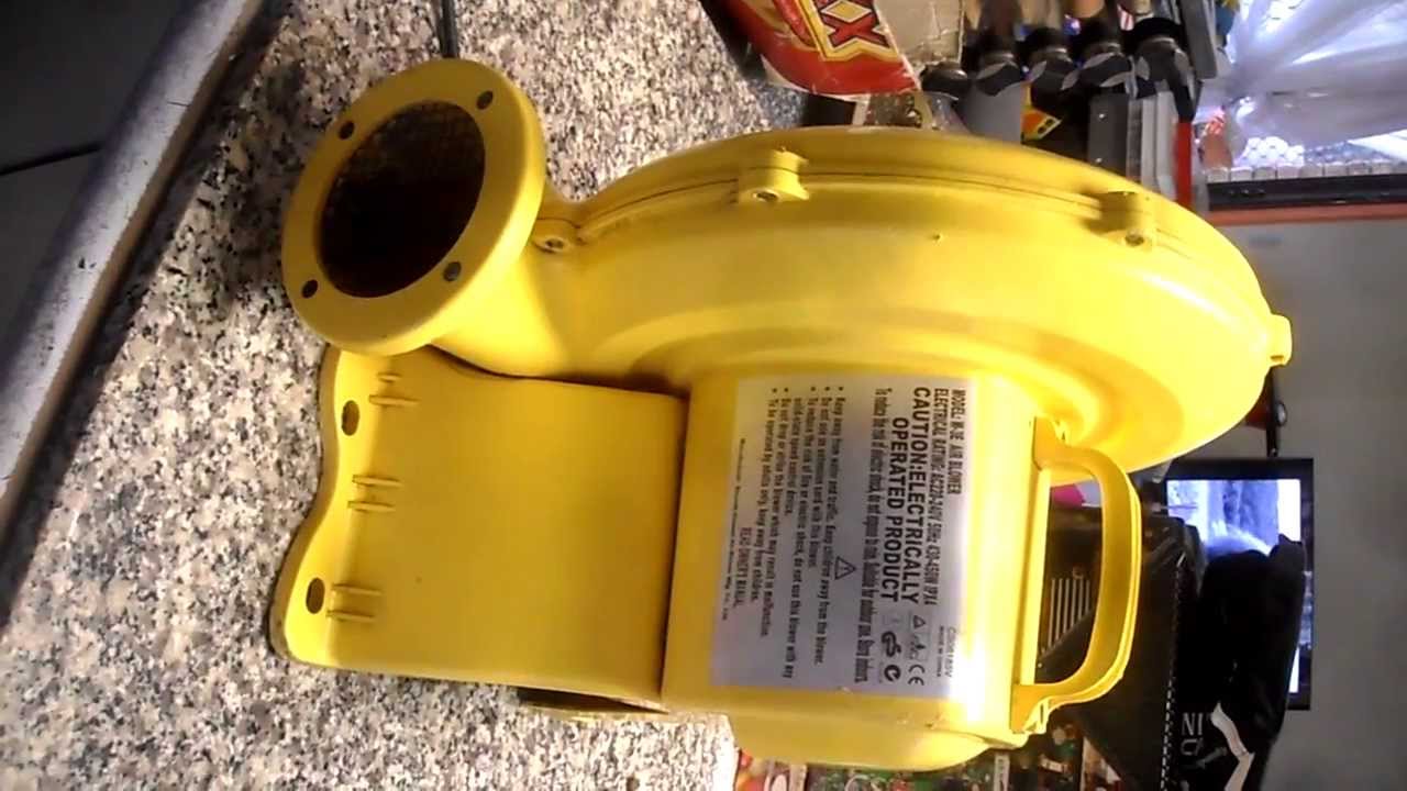 JUMPING CASTLE ELECTRICAL AIR BLOWER YouTube