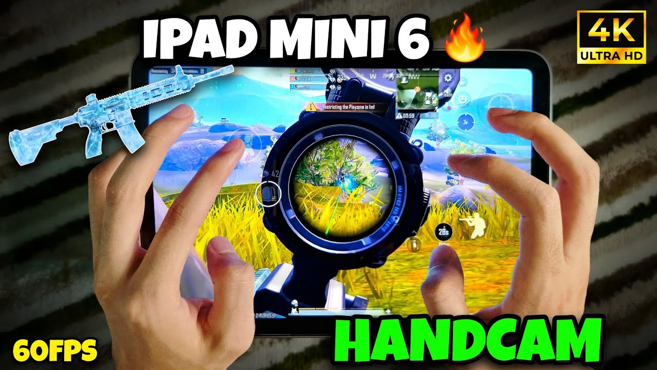 IPAD MINI 6 HANDCAM IN 2025 🔥/ PUBG TEST 😍/ SMOOTH+EXTREME 60FPS 😱 ...