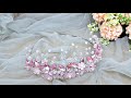 DIY how to make a wedding crystal crown