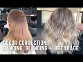 BROWN TO BLONDE COLOUR CORRECTION