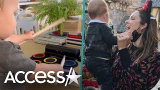 Katharine McPhee Shows Off Son Rennie's Skills On The Piano & Drums