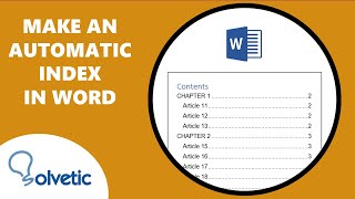 How to make an automatic Index in Word 📝 screenshot 4