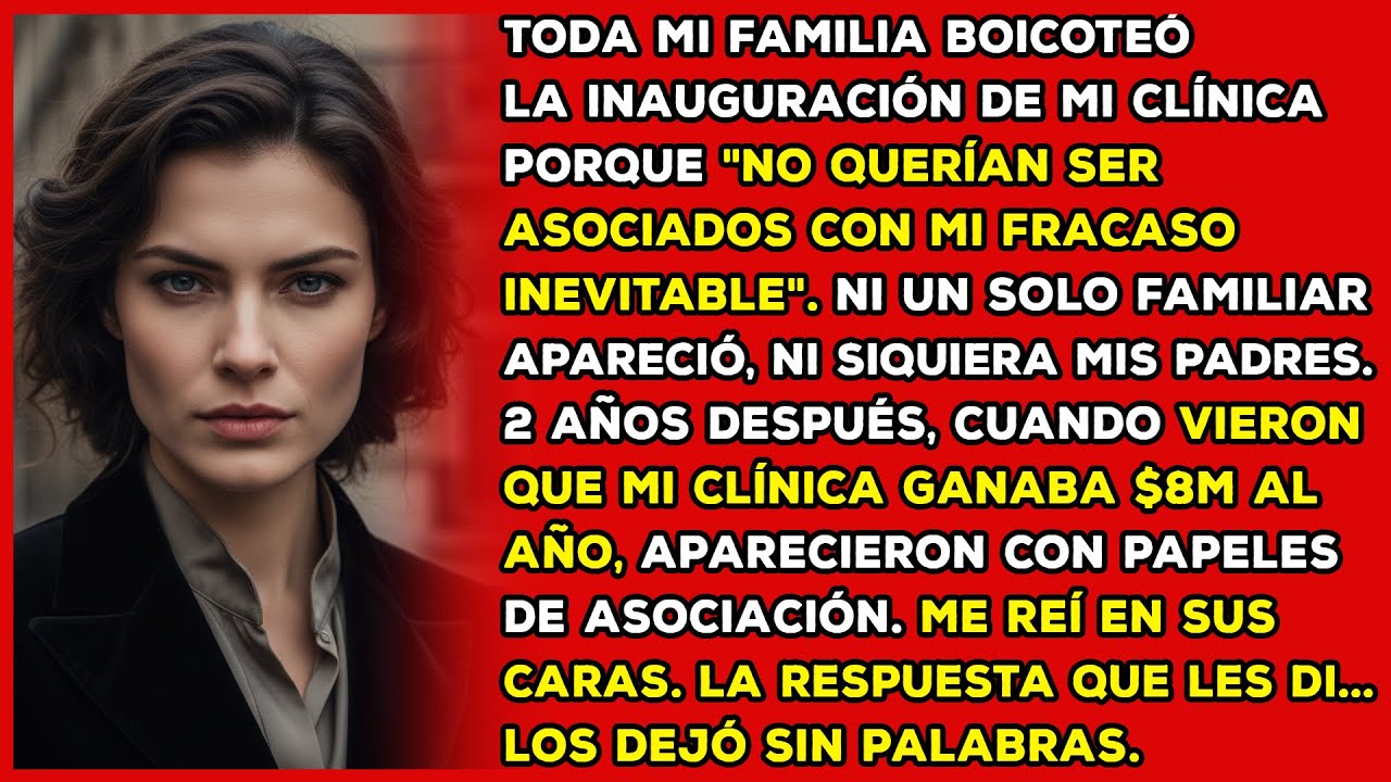 Construí mi clínica desde cero. Ahora mi familia quiere participar después de años de llamarme...