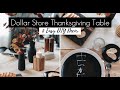 Dollar Store Thanksgiving Tablescape & Easy DIY Fall Decor | Dollar Store DIY Challenge