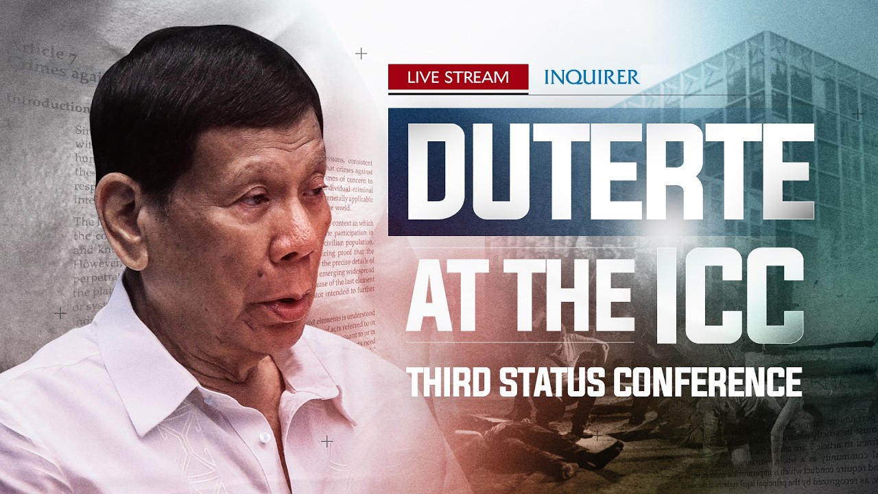 LIVE: Duterte at the ICC: Third Status Conference | September 16, 2026