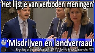 Gideon van Meijeren 'Het lijstje van verboden meningen' v Kamer & Vera Bergkamp 'trekt een grens'