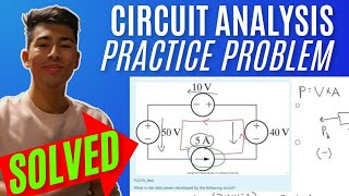 Intro to Circuit Analysis | Ch.2 - Circuit Elements | Problem 2: What is the total power develope...