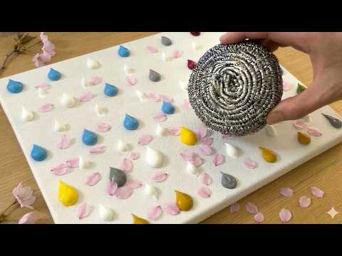 Cherry Blossom Painting / Acrylic Painting Technique