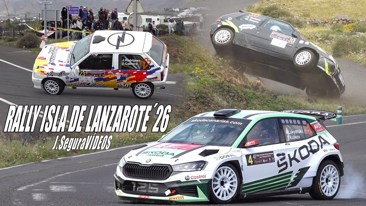 RALLY ISLA DE LANZAROTE 2026. SHOW, ATTACK, MISTAKE & CRASCH