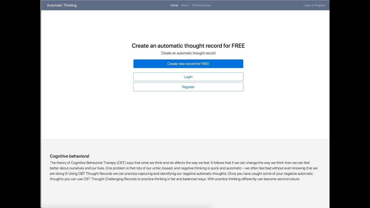 Automatic Thoughts - Build using Angular and Loopback.io - YouTube