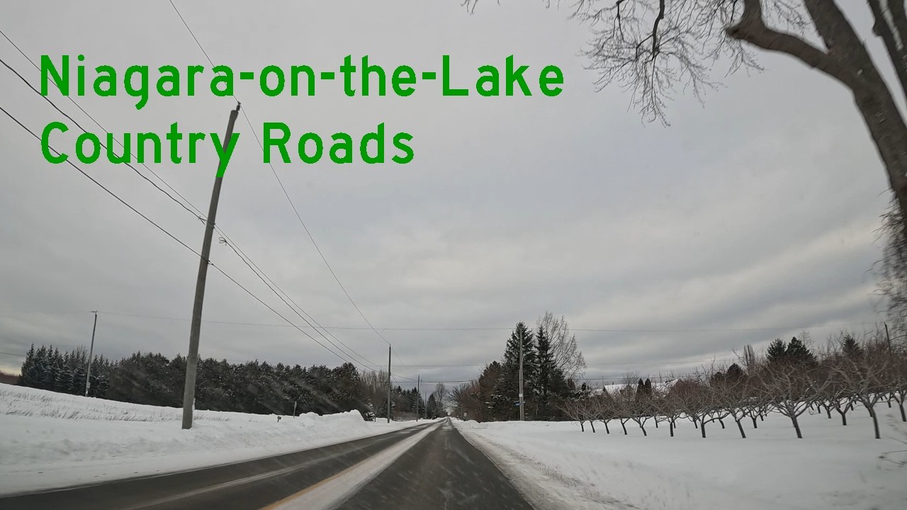 Niagara-on-the-Lake Country Roads.  St. David's to Downtown N-O-T-L. 4K ASMR Dashcam POV