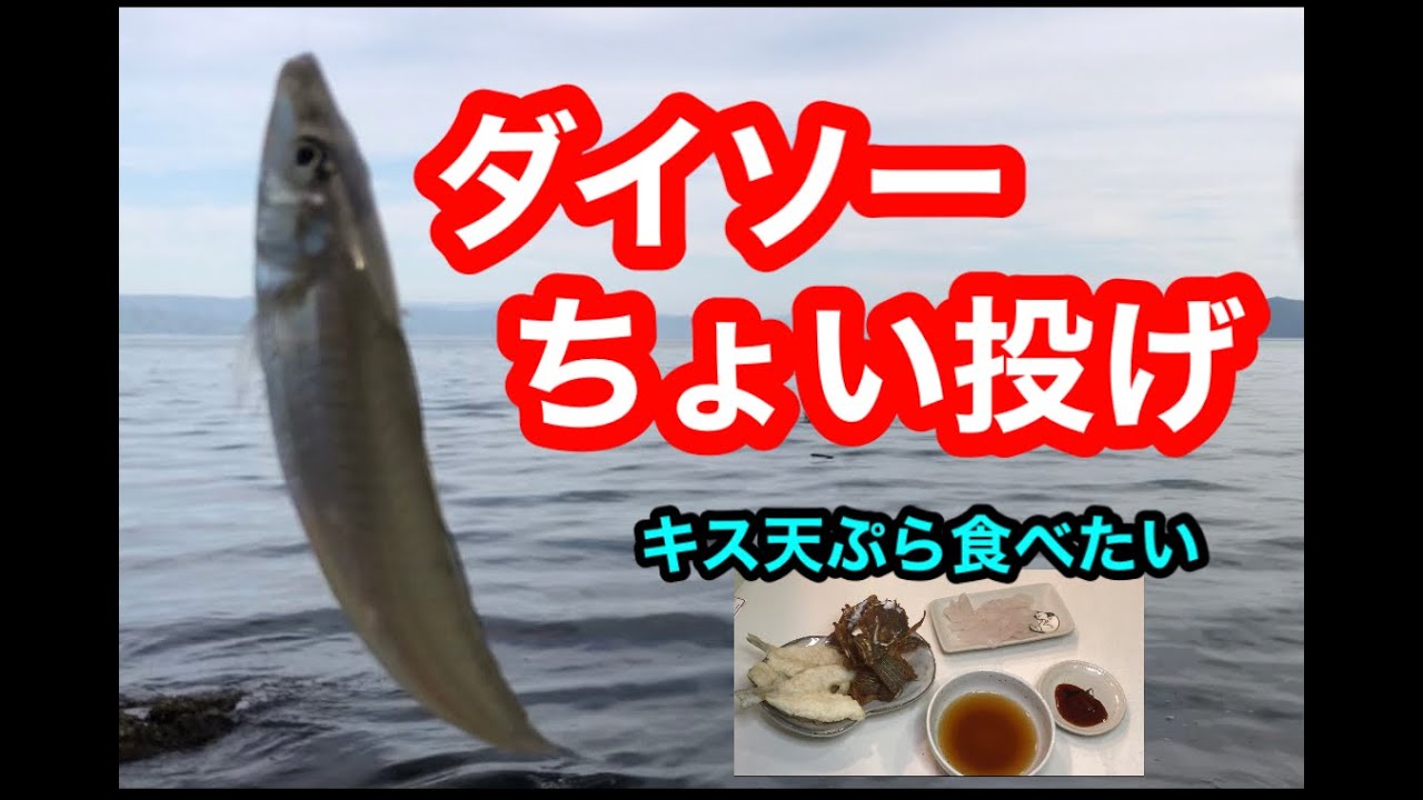 ダイソー チョイ投げでキス釣り Youtube ダイソー チョイ投げでキス釣り Youtube
