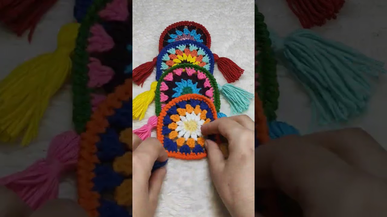 Crochet Cup & Mug Coasters with Tassels