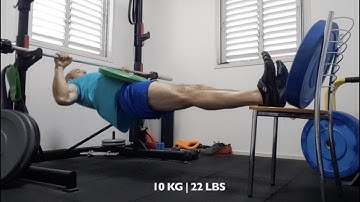 Weighted Inverted Rows | Weighted Australian Pull-Ups - 10 KG x 17 reps