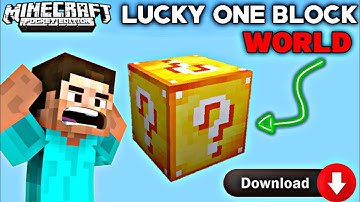 Minecraft Lucky One Block World Download For PE