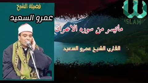 الشيخ عمرو السعيد القارئ بجمهورية مصر العربية 🎧🎤 تلاوه خاشعه نادره