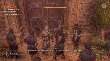 Open the garden gate to let the rebels in | Look for ways inside | Infiltrate the palace | AC Mirage